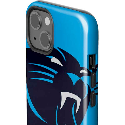 NFL Carolina Panthers Large Logo iPhone 15 Impact Case