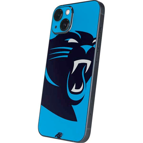 NFL Carolina Panthers Large Logo iPhone 15 Plus Skin
