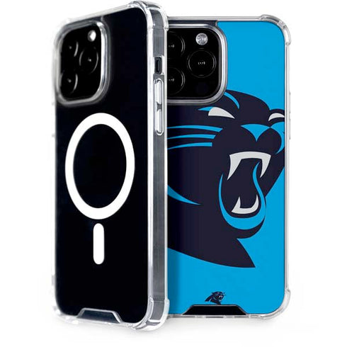 NFL Carolina Panthers Large Logo iPhone 15 Pro Max MagSafe Case