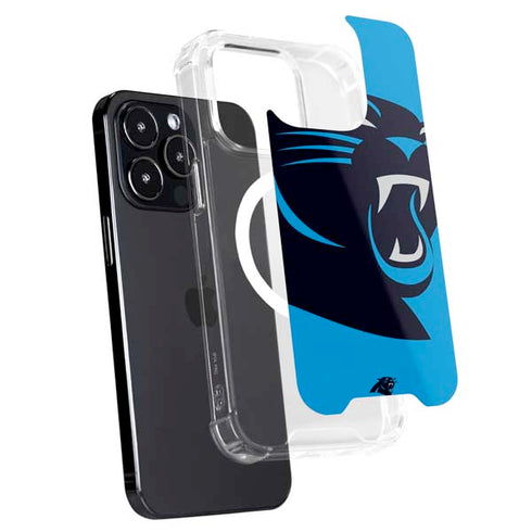 NFL Carolina Panthers Large Logo iPhone 15 Pro Max MagSafe Case