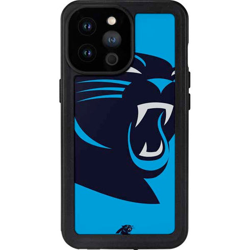 NFL Carolina Panthers Large Logo iPhone 14 Pro Max Waterproof Case