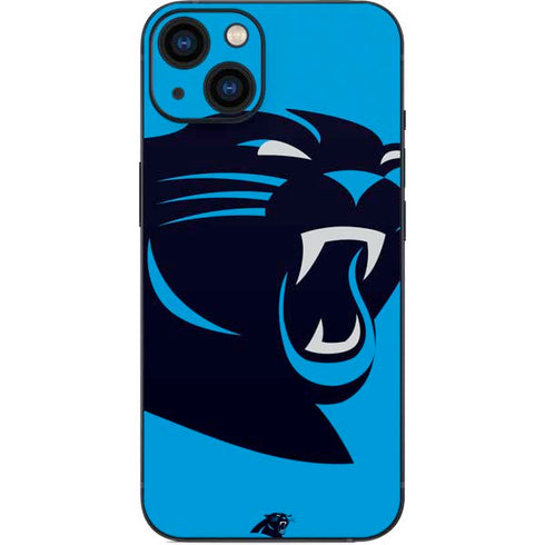 NFL Carolina Panthers Large Logo iPhone 14 Skin
