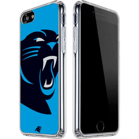 NFL Carolina Panthers Large Logo iPhone SE (2nd & 3rd Gen) Clear Case