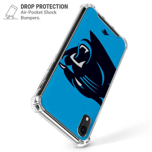 NFL Carolina Panthers Large Logo iPhone XR Clear Case