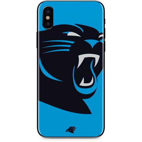 NFL Carolina Panthers Large Logo iPhone XS Skin