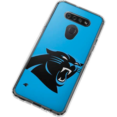 NFL Carolina Panthers Large Logo LG K51/Q51 Clear Case