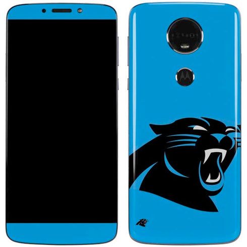 NFL Carolina Panthers Large Logo Moto E5 Plus Skin