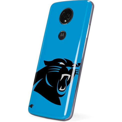 NFL Carolina Panthers Large Logo Moto E5 Plus Skin