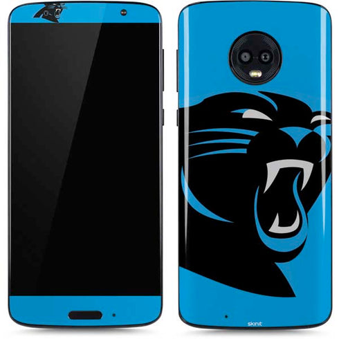 NFL Carolina Panthers Large Logo Moto G6 Skin
