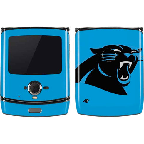 NFL Carolina Panthers Large Logo Motorola RAZR Skin