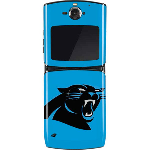NFL Carolina Panthers Large Logo Motorola RAZR Skin