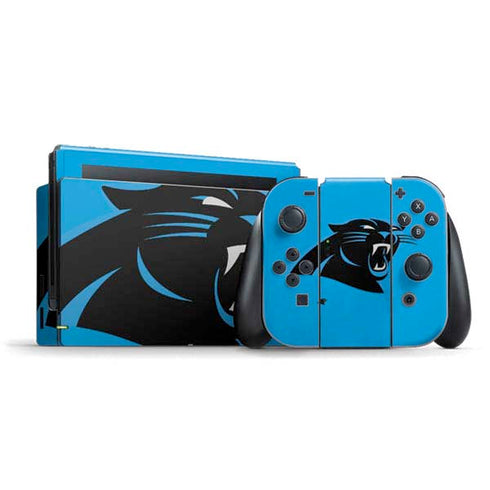 NFL Carolina Panthers Large Logo Nintendo Switch Bundle Skin