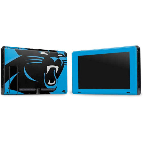 NFL Carolina Panthers Large Logo Nintendo Switch Bundle Skin