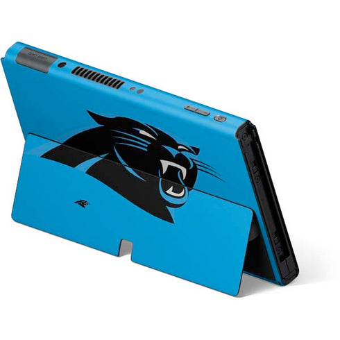 NFL Carolina Panthers Large Logo Nintendo Switch OLED (2021) Skin