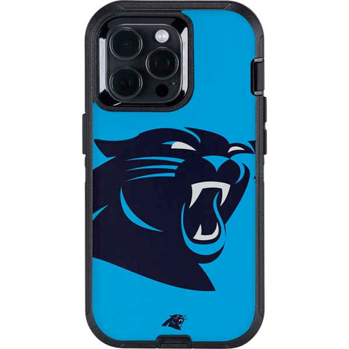 NFL Carolina Panthers Large Logo Otterbox Defender iPhone Skin