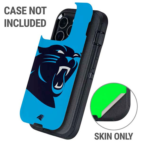 NFL Carolina Panthers Large Logo Otterbox Defender iPhone Skin