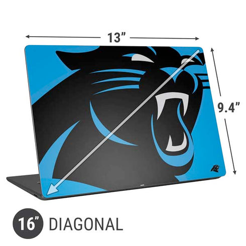 NFL Carolina Panthers Large Logo Universal Laptop 16in (13 x 9.4in) Skin