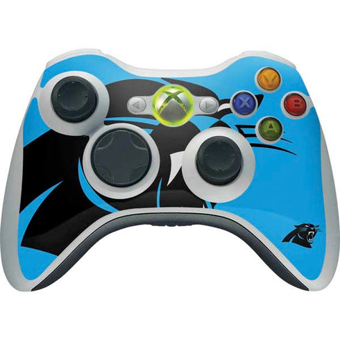 NFL Carolina Panthers Large Logo Xbox 360 Wireless Controller Skin