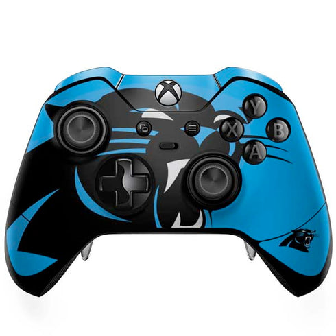 NFL Carolina Panthers Large Logo Xbox One Elite Controller Skin