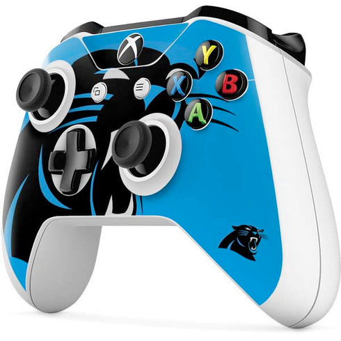 NFL Carolina Panthers Large Logo Xbox One S Controller Skin