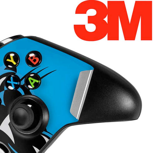 NFL Carolina Panthers Large Logo Xbox One X Controller Skin