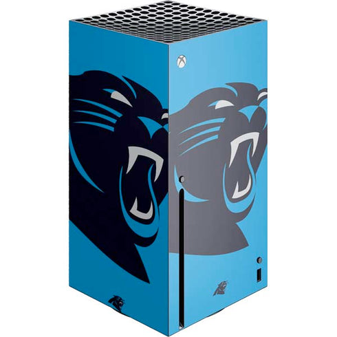 NFL Carolina Panthers Large Logo Xbox Series X Console Skin