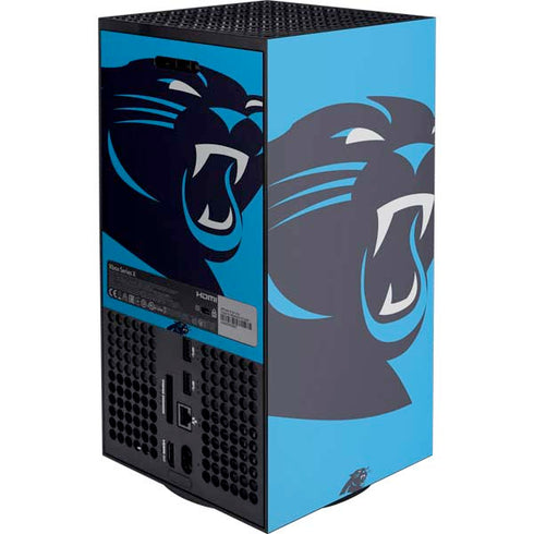 NFL Carolina Panthers Large Logo Xbox Series X Console Skin