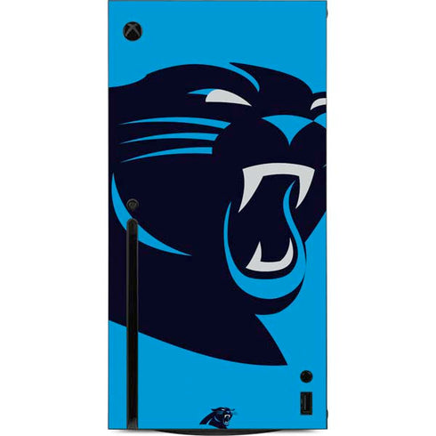 NFL Carolina Panthers Large Logo Xbox Series X Console Skin