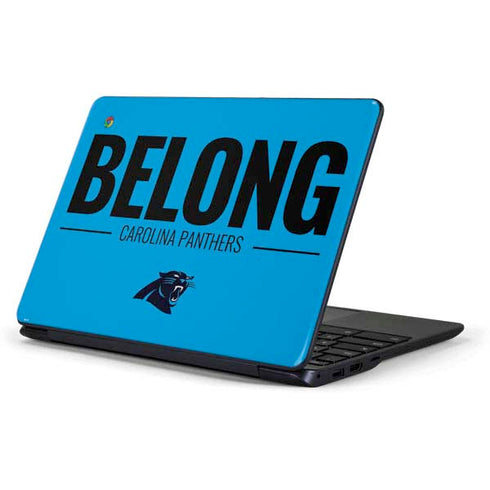 NFL Carolina Panthers Team Motto Samsung Chromebook Skin