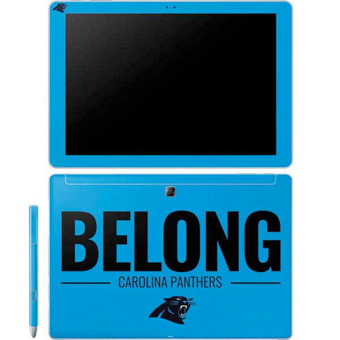 NFL Carolina Panthers Team Motto Galaxy Book 12in Skin
