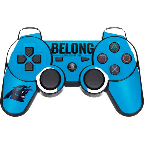 NFL Carolina Panthers Team Motto PS3 Dual Shock wireless controller Skin