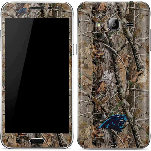 NFL Carolina Panthers Realtree AP Camo Galaxy J3 Skin
