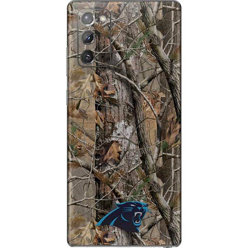 NFL Carolina Panthers Realtree AP Camo Galaxy Note20 5G Skin