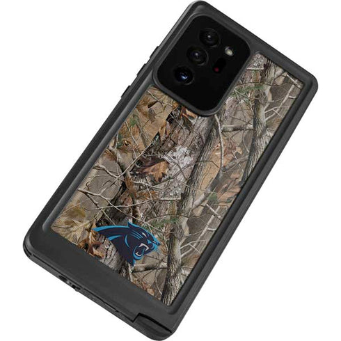 NFL Carolina Panthers Realtree AP Camo Galaxy Note20 Ultra 5G Waterproof Case