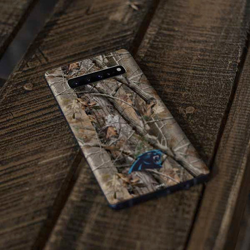 NFL Carolina Panthers Realtree AP Camo Galaxy S10 Skin