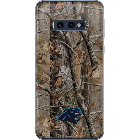 NFL Carolina Panthers Realtree AP Camo Galaxy S10e Skin