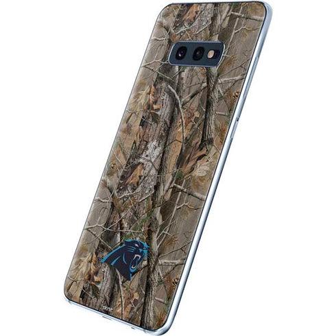 NFL Carolina Panthers Realtree AP Camo Galaxy S10e Skin