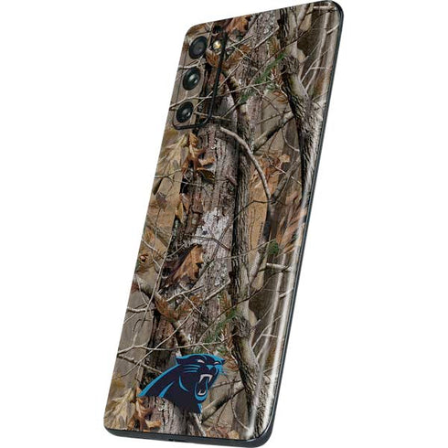 NFL Carolina Panthers Realtree AP Camo Galaxy S20 Fan Edition Skin