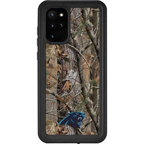 NFL Carolina Panthers Realtree AP Camo Galaxy S20 Plus Waterproof Case