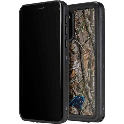 NFL Carolina Panthers Realtree AP Camo Galaxy S20 Plus Waterproof Case