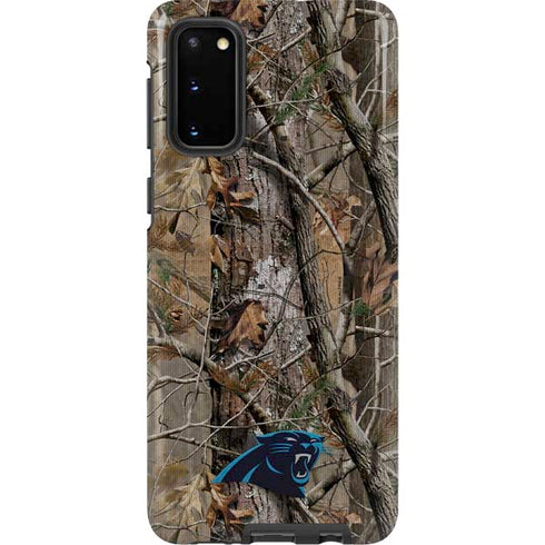 NFL Carolina Panthers Realtree AP Camo Galaxy S20 Pro Case