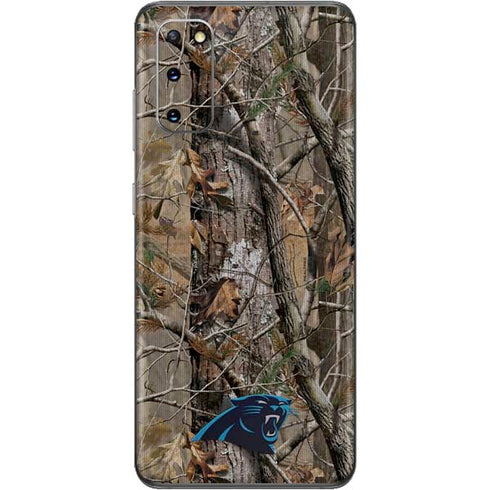 NFL Carolina Panthers Realtree AP Camo Galaxy S20 Skin