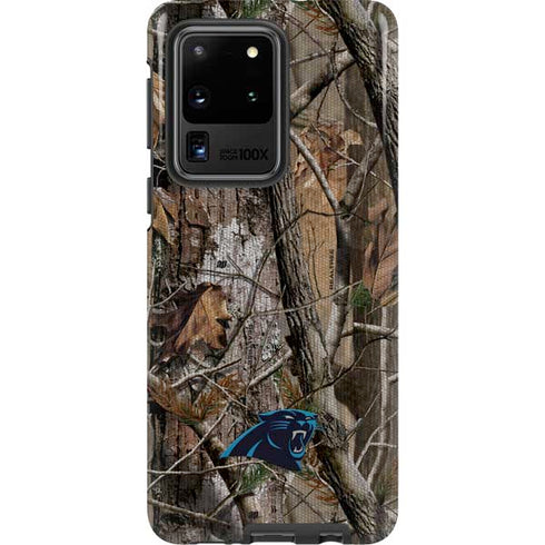 NFL Carolina Panthers Realtree AP Camo Galaxy S20 Ultra 5G Pro Case