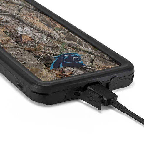 NFL Carolina Panthers Realtree AP Camo Galaxy S20 Waterproof Case