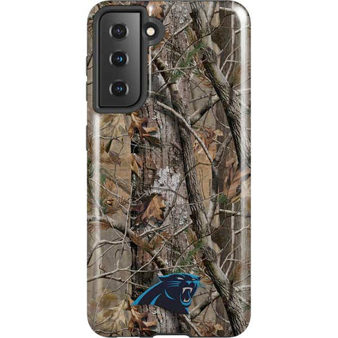 NFL Carolina Panthers Realtree AP Camo Galaxy S21 5G Pro Case