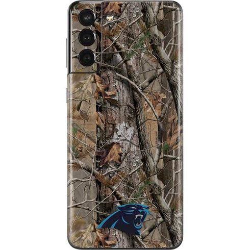 NFL Carolina Panthers Realtree AP Camo Galaxy S21 Plus 5G Skin