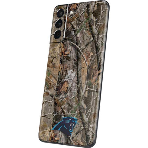 NFL Carolina Panthers Realtree AP Camo Galaxy S21 Plus 5G Skin