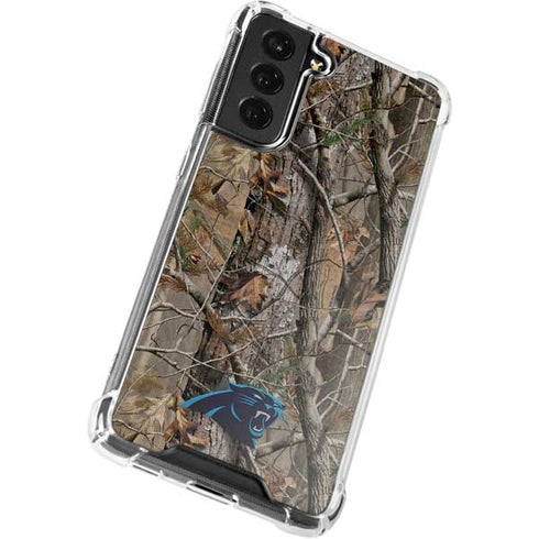 NFL Carolina Panthers Realtree AP Camo Galaxy S22 Clear Case