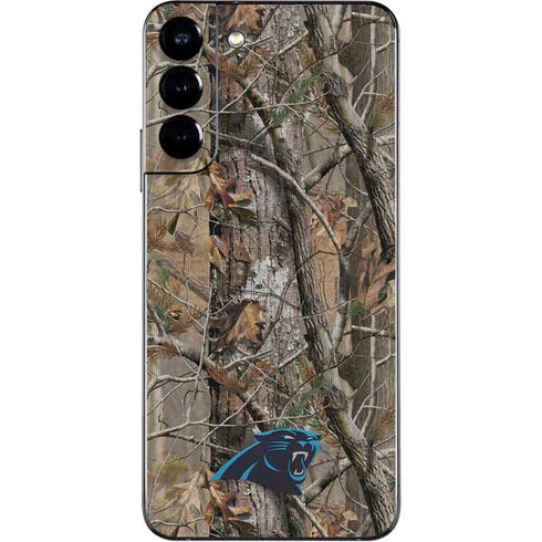 NFL Carolina Panthers Realtree AP Camo Galaxy S22 Plus Skin