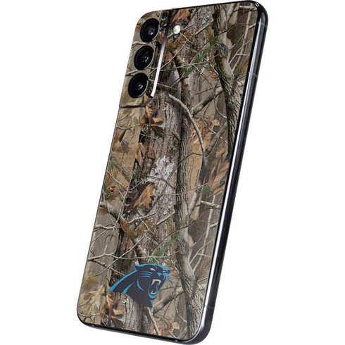 NFL Carolina Panthers Realtree AP Camo Galaxy S22 Plus Skin